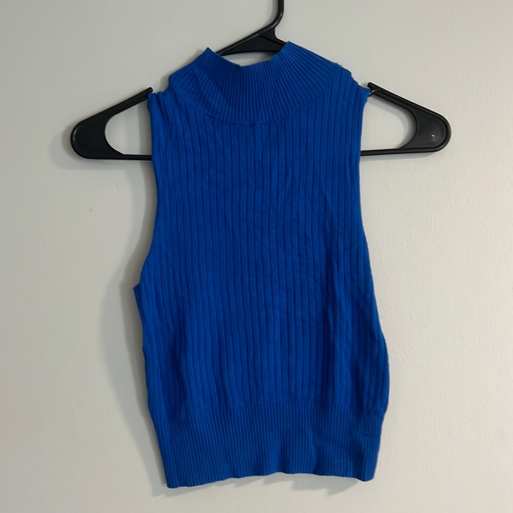 Blue Halter Top